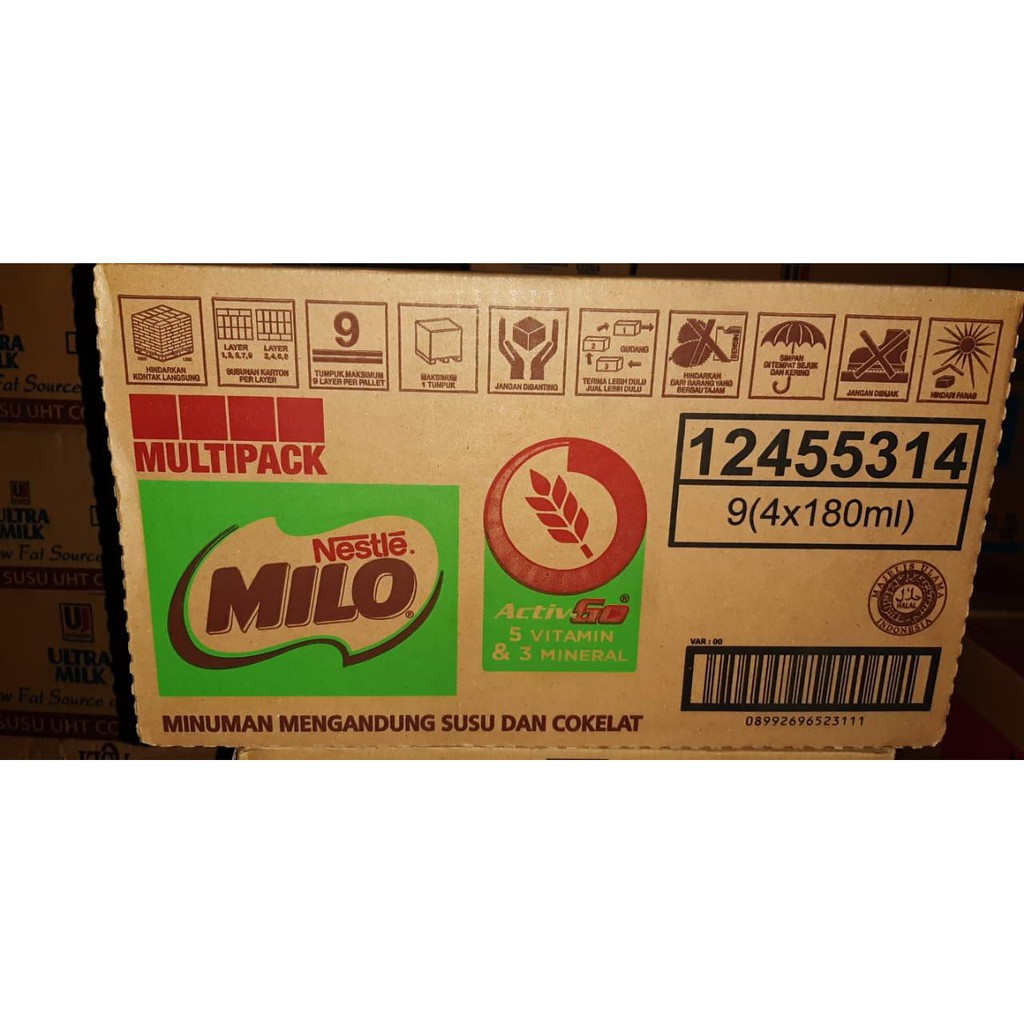 

Milo Susu Kotak 190mL Dus (isi 36) per Karton