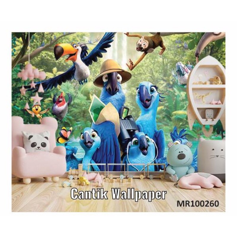 PHOTOWALL MURAL 3D DINDING WALLPAPER MURAL KARAKTER KARTUN