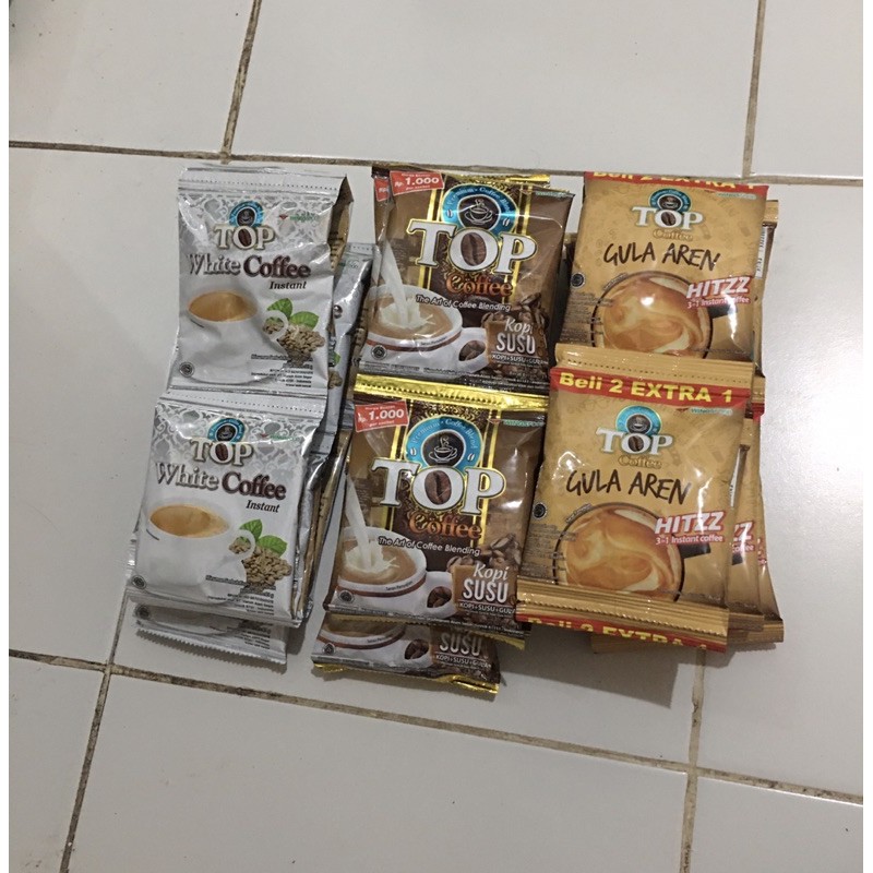 

Top Coffee White Coffee/Kopi Susu/Gula Aren Sachet