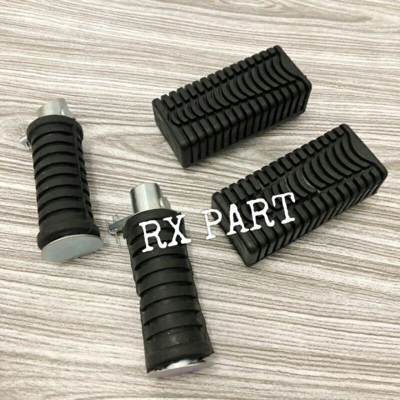 Karet Barstep-Footstep Step Depan & Belakang Set RX King-RXKing Cobra selongsong dua besi tebal
