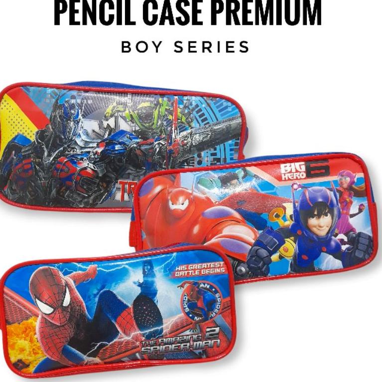 

(B8I7).. PENCIL CASE PREMIUM BOY SERIES | PENCIL CASE KARAKTER PREMIUM | TEMPAT PENSIL ANAK SUPERHERO //Diskon@now