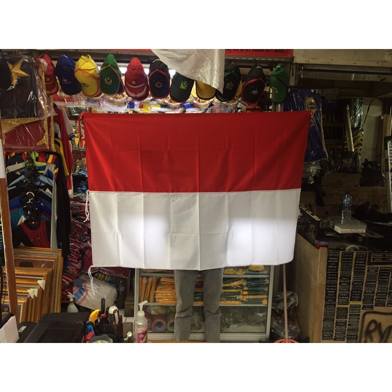 Bendera merah putih bahan drill bendera merah putih 100X150