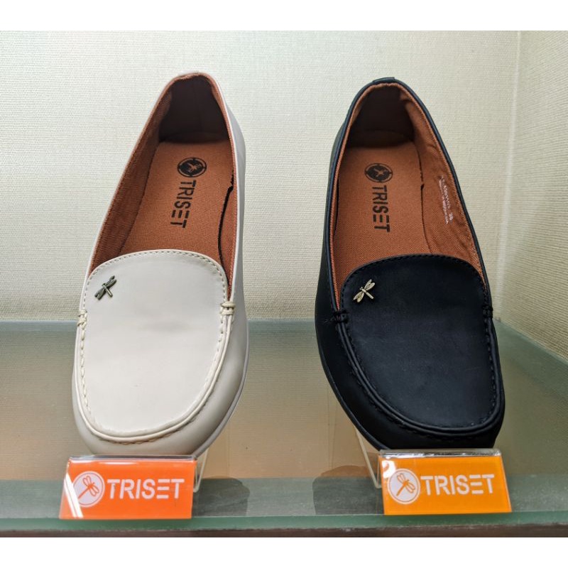 sepatu slip on flat shoes triset loafers original
