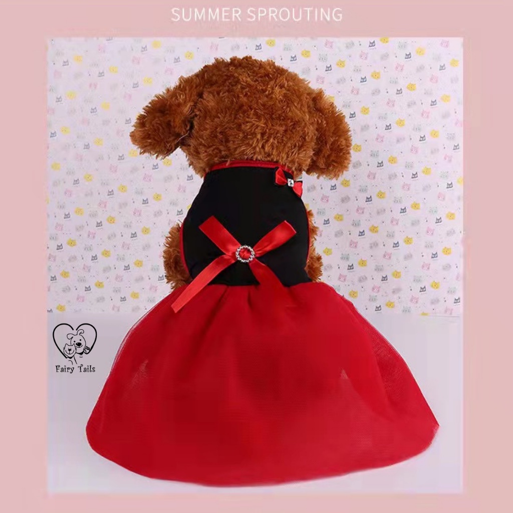 Gaun Pesta Dress Princess Anabul Anjing Kucing / Party Dress Gown for Pet Dog and Cat / Clothes Baju Pakaian Anjing Kucing