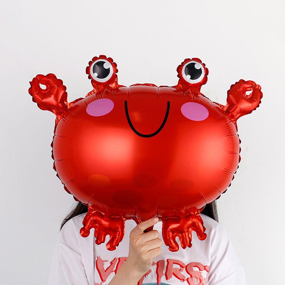 Mxbeauty Balon Ikan Lucu Hewan Laut Perlengkapan Baby Shower Tema Pesta Laut Anak Dekorasi Ulang Tahun Kepiting/Bintang Laut/Gurita Octopus Balloons
