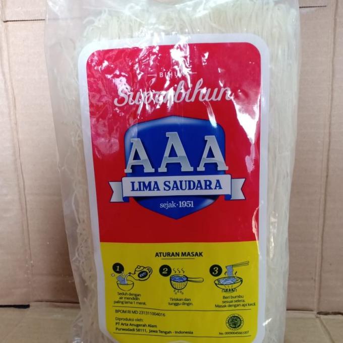

Bihun Superbihun AAA - Super bihun cap lima saudara 450 gr
