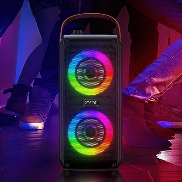 C_     SPEAKER ROBOT RB490 BLUETOOTH 5.0 PORTABLE KARAOKE WITH MICROPHONE