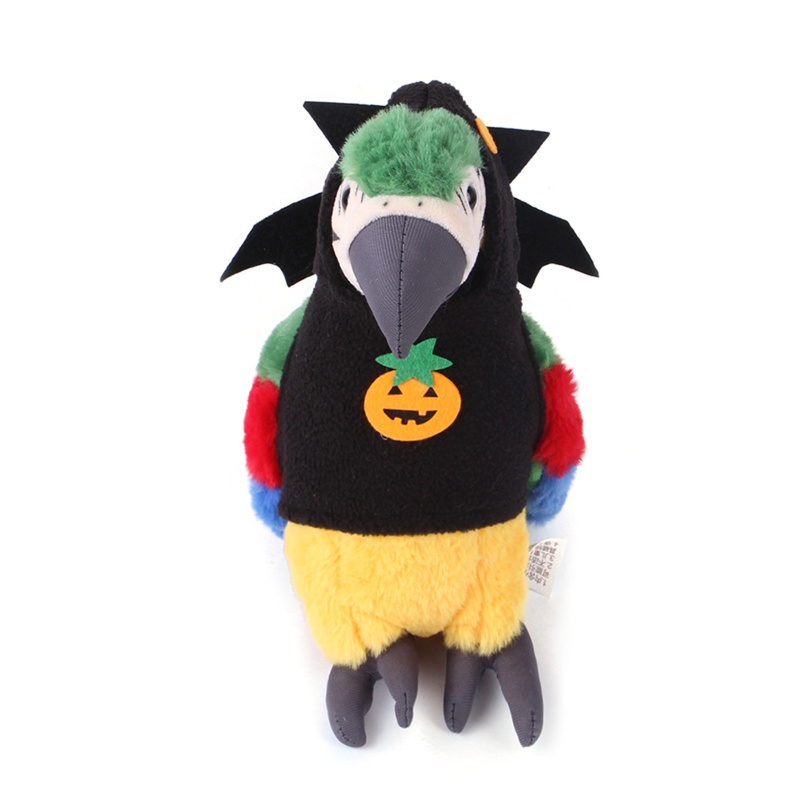 Pakaian Hewan Peliharaan Burung Beo Bahan Plush Gaya Afrika Untuk Kostum Halloween