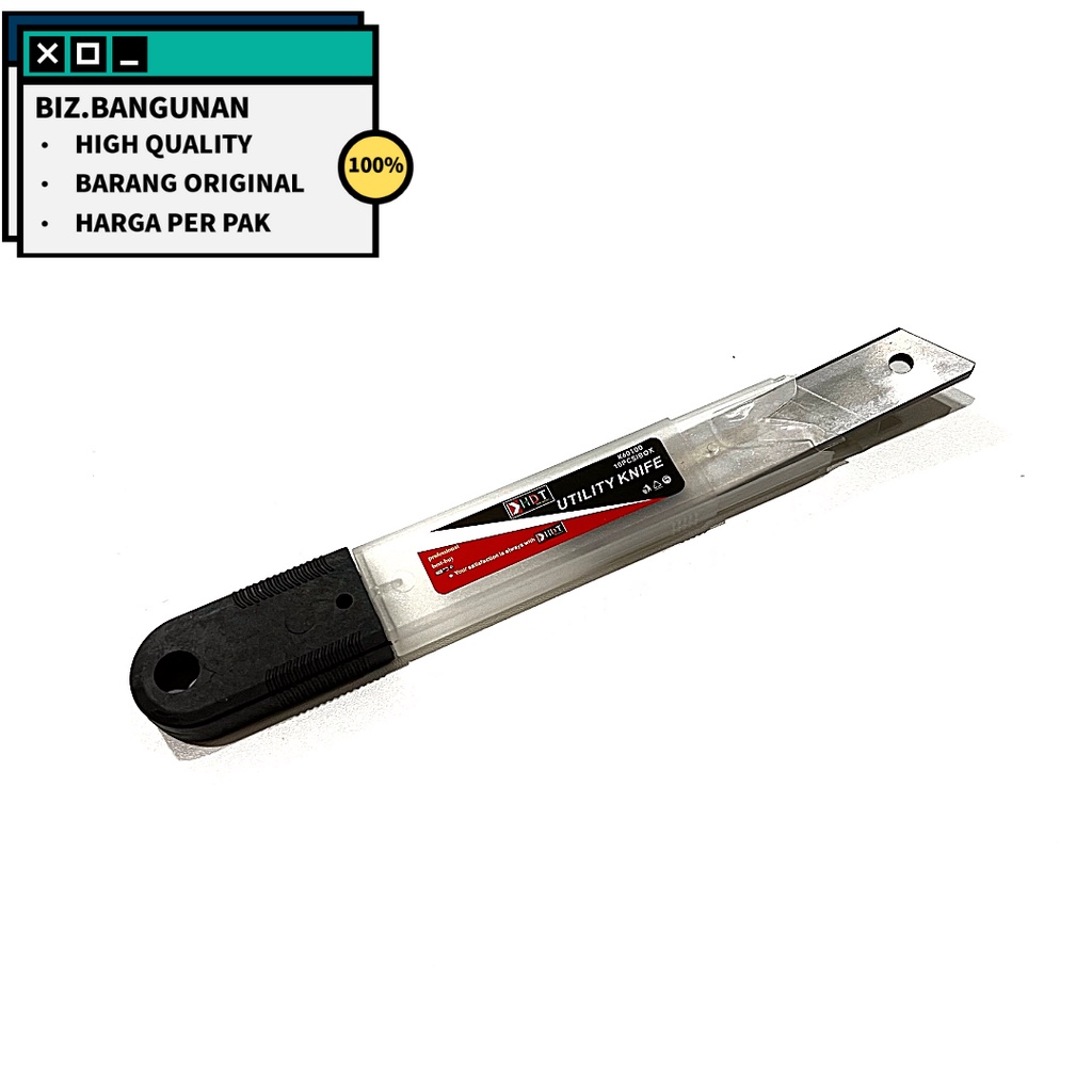 

[PER KOTAK] ISI PISAU CUTTER HDT 10 PCS REFILL MATA PISAU KATER BESAR