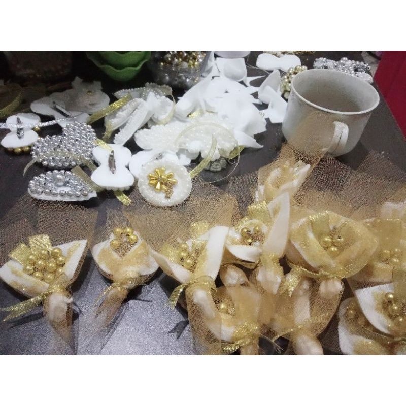 Buket Mini Bunga Hiasan Hantaran Souvenir Bahan Hantaran Hampers