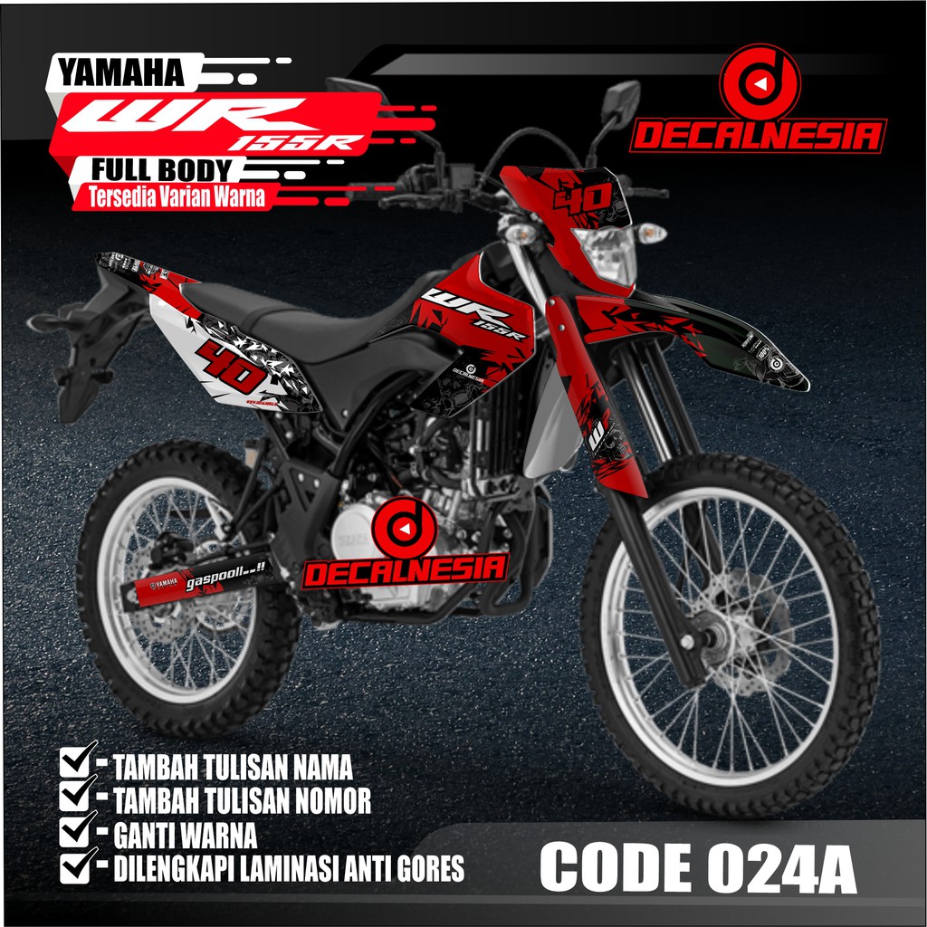 Decal WR 155 Full Body Stiker Aksesoris Motor WR 155 Yamaha