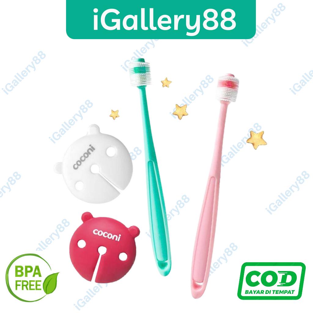 COCONI 360 Baby Toothbrush | Sikat Gigi Bayi dan Anak Premium | Nano toothbrush | 360 derajat