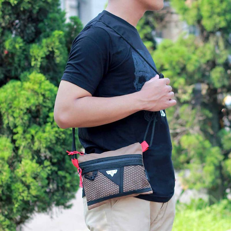 BOS - New Arrival Slingbag Sacoche Unisex Selempang Outdoor Tali Sumbu Cordura Minimalis Premium