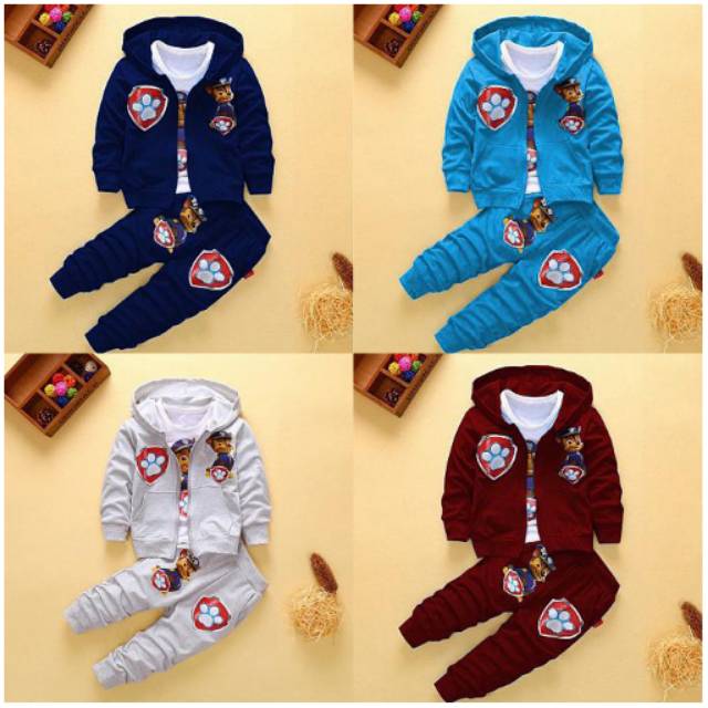 Toko fashion baju anak SETELAN PAW PATROL