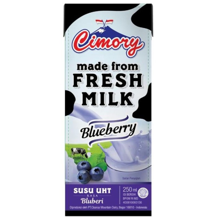 

Cimory Fresh Milk Uht Blueberry 250Ml