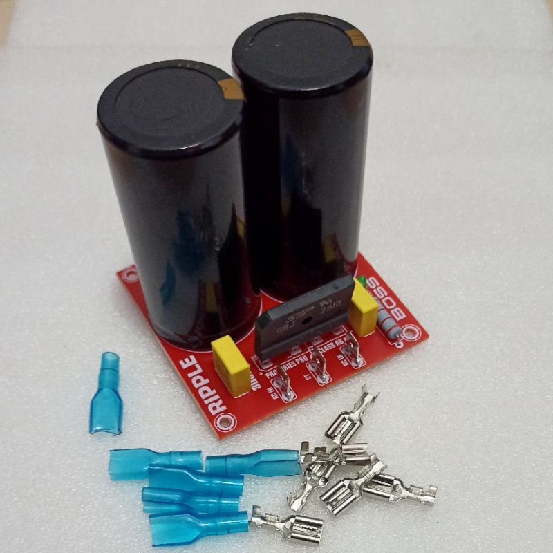 KIT PSU 2 Elco Rubycon Hitam Original 10000uF 100V Plus Skun