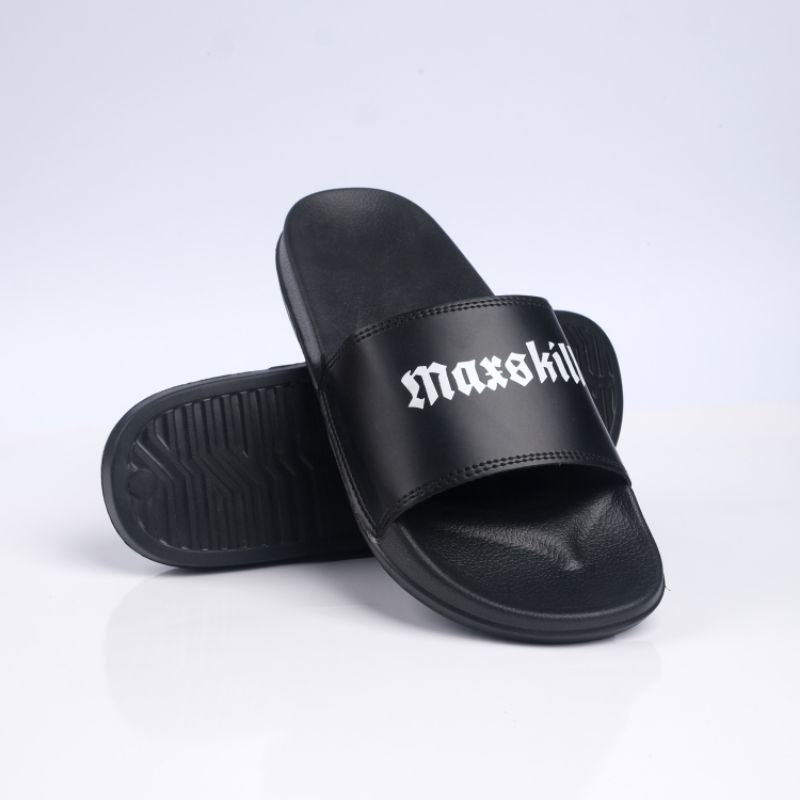 sandal slop maxskill/ sandal slide MAXSKILL hitam super premium