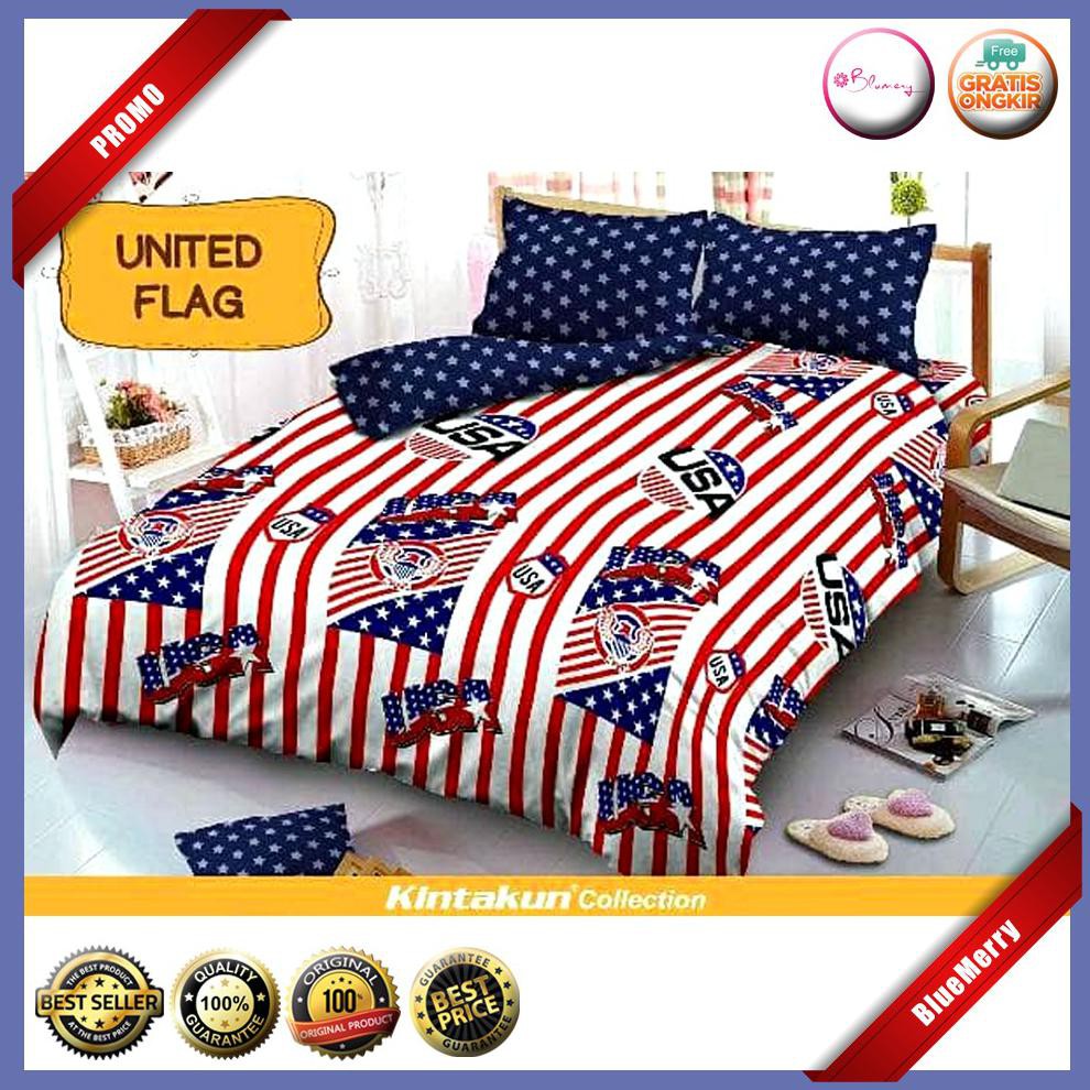 Kintakun D'Luxe Kids United Flag No.1 King 180 Sprei Seprai Sprai BMSC196