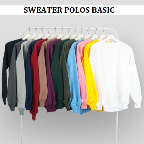 MakeGrosir - SWEATER POLOS WANITA BASIC