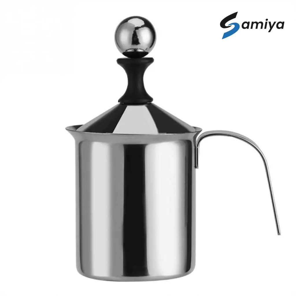 Milk frother stainless / milk jug creamer latte art / foam milk maker / milk foamer / pengocok susu