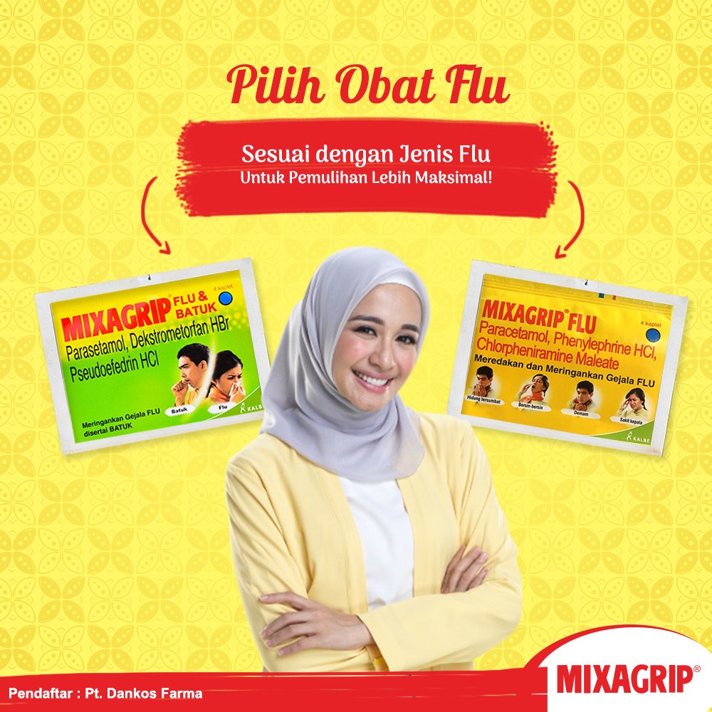 Mixagrip Obat Flu per sachet isi 4 tablet