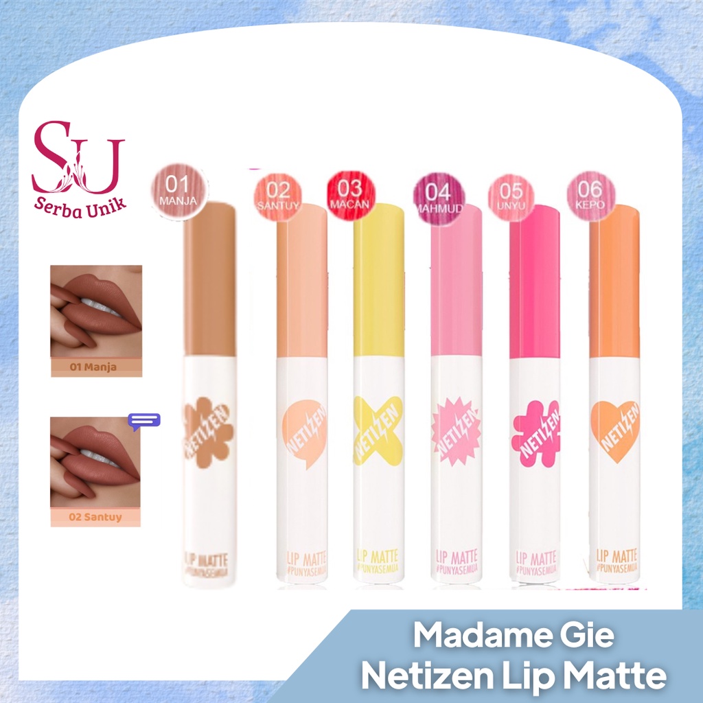 Madame Gie Lip Matte Netizen +62 | Lip Cream Superstay | Lipstick