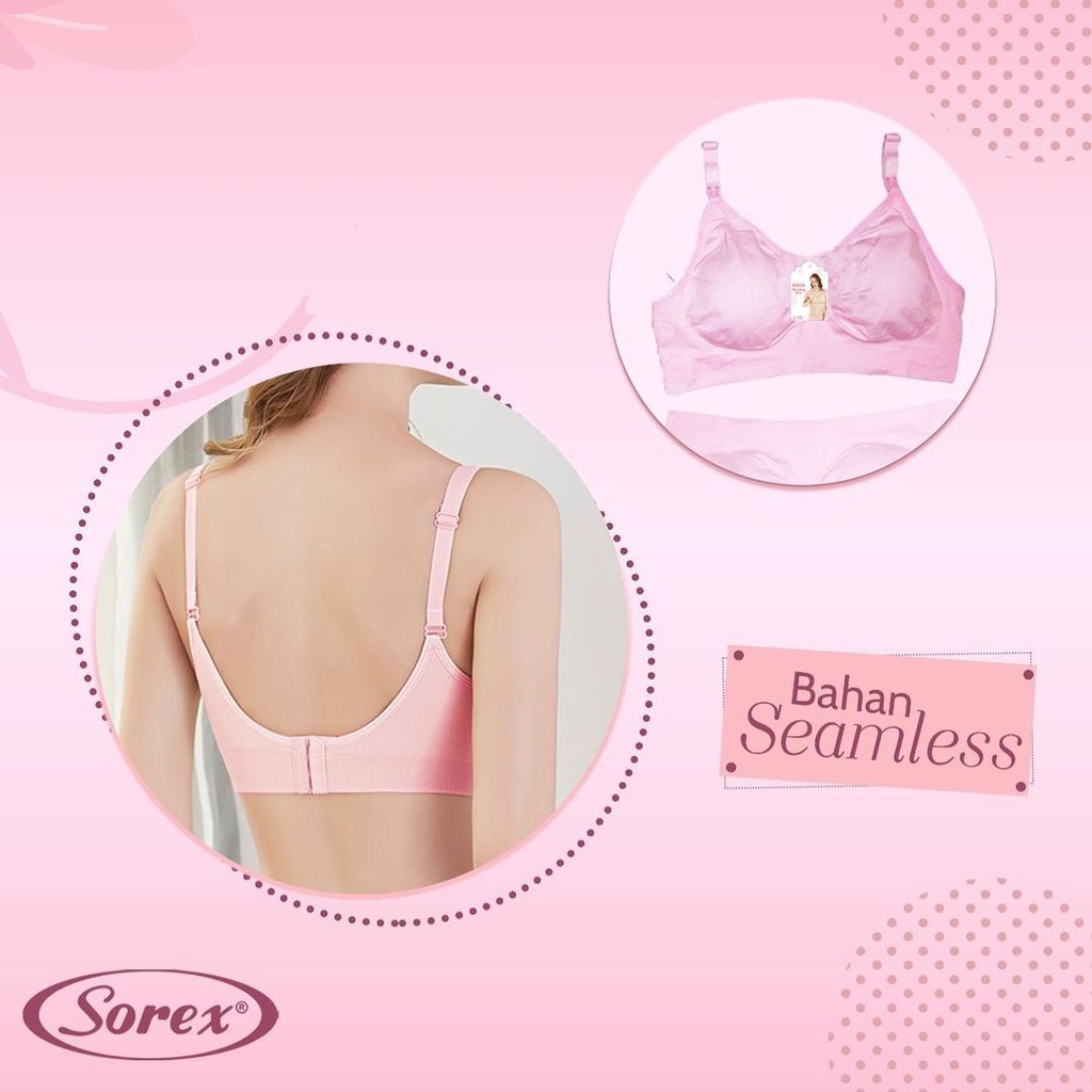 Sorex BH Menyusui Nursing Bra Seamless Tanpa Kawat Busa Sedang 8201 8200 Premium Original