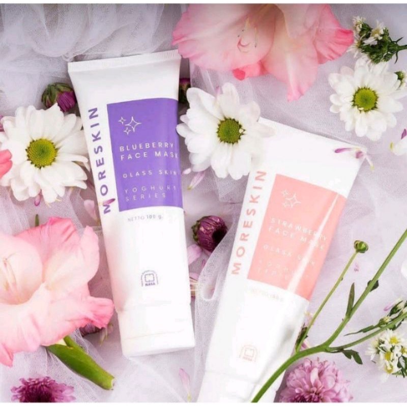 MORESKIN FACE MASK NASA EKSTRA STRAWBERRI DAN BLUEBERRY BPOM AMAN