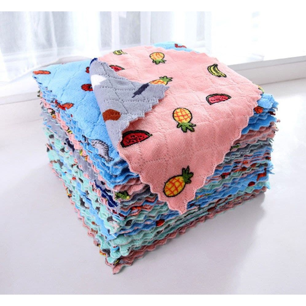 Lap Dapur Piring Meresap Maximal Bahan Microfiber - Kain Lap Dapur