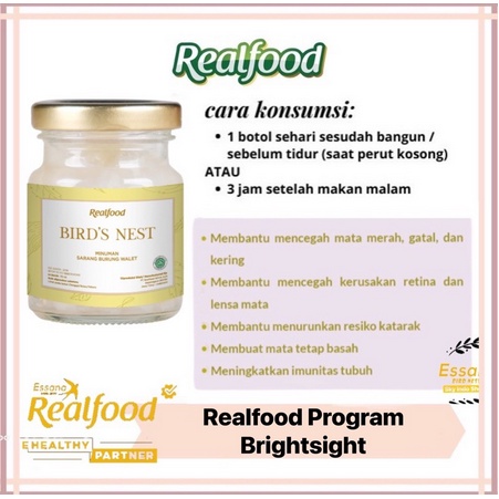 

Realfood Bright Sight Minuman Sarang Burung Walet dengan Ekstrak Madu dan Premiks Vitamin A 1 JAR