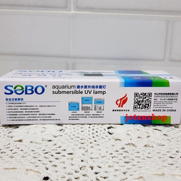 SOBO lampu UV 9 watt 9W ultraviolet STERILISASI aquarium kolam toran air anti lumut