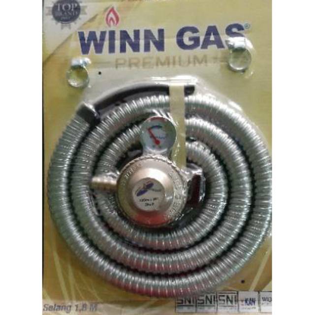 Winn Gas W199 Paket Regulator dan Selang Gas