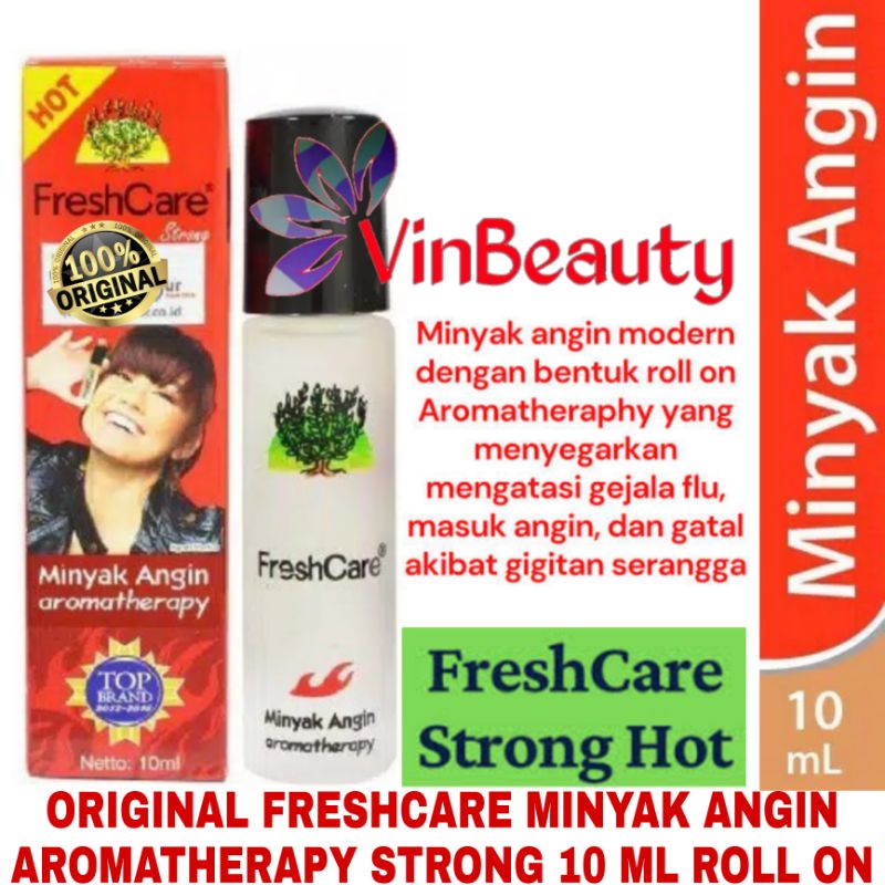 ORIGINAL FRESHCARE STRONG 10 ML / FRESH CARE MINYAK ANGIN STRONG 10ML AROMATHERAPY ROLL ON