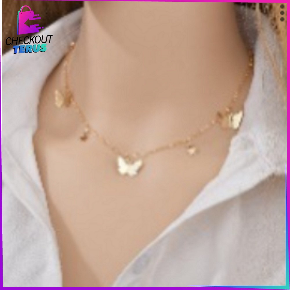 CT K122 Kalung Wanita Infinity Love Aksesoris Fashion Cewek Korean Style Kalung Rantai Liontin Aesthetic Women