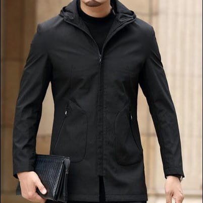 JAKET PORMAL HOODIE PRIA SLIMFIT STYLISH