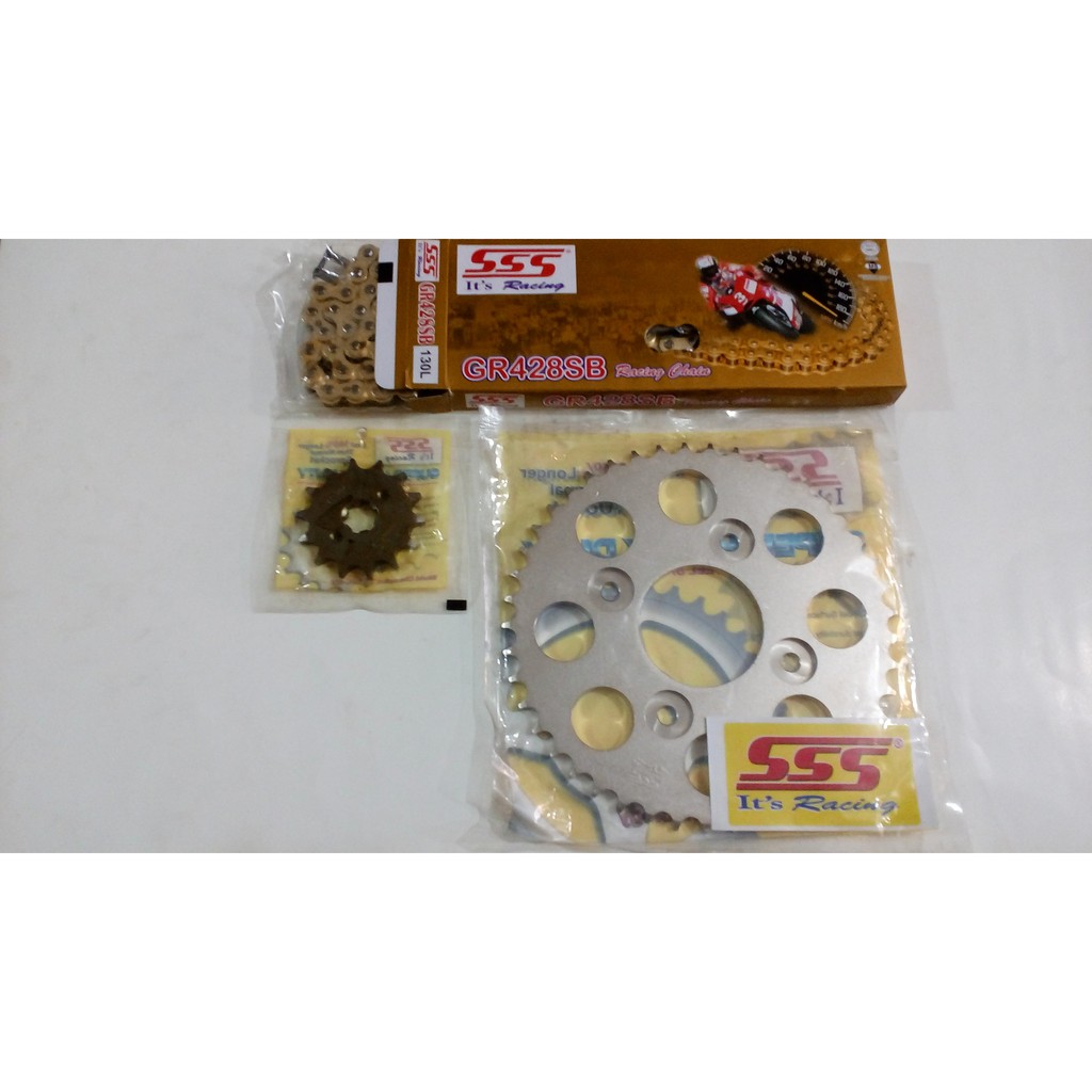 Girset Gearset SSS Supra x 125 blade kharisma revo rantai SSS SBgold