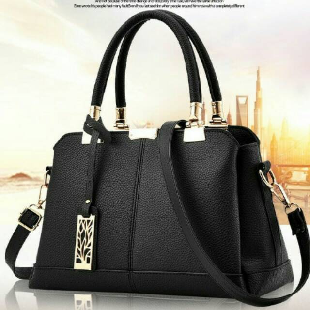 6880 BLACK MODEL TAS TERBARU GROSIR TAS IMPORT FASHION KOREA