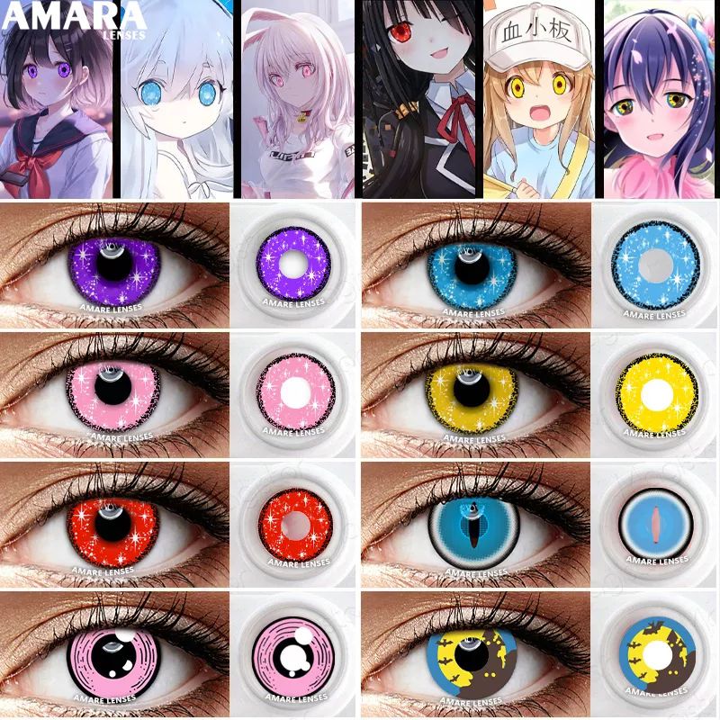 SOFTLENS COSPLAY HALLOWEEN ANIME BLINK BLINK NEW ARRIVAL ANIME CONTAC LENSES