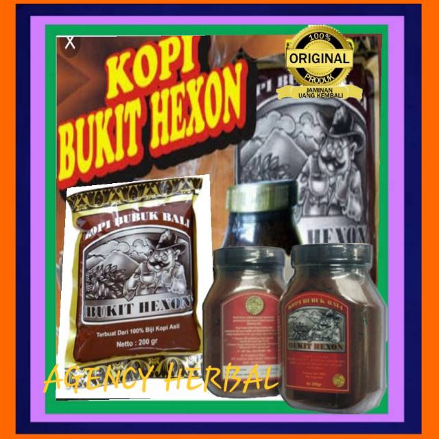 

KOPI BALI ORGANIK BUKIT HEXON 200 GRAM /KOPI JAHE JAHE MERAH BUKIT HEXON