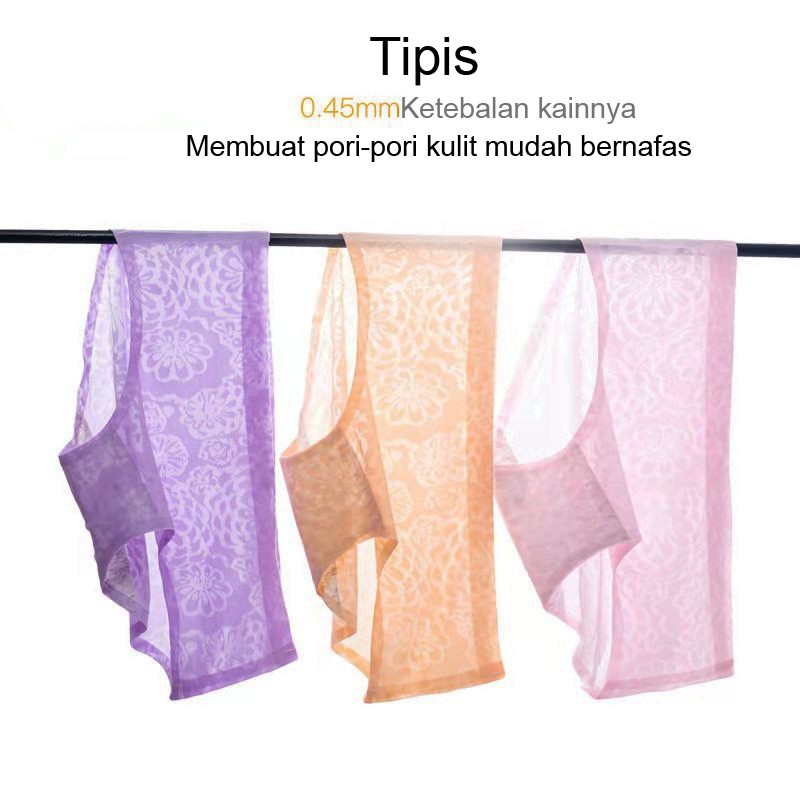 Celana dalam wanita seamless new cd Transparan produk motif bunga Transparan sexy Celana dalam