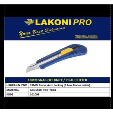 

LAKONI PRO Utility Knife 18mm (1pc)