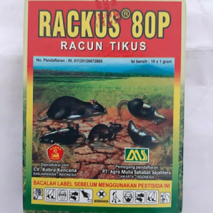 RACUN TIKUS RACKUS 80P // PEMBASMI TIKUS AMPUH PESTISIDA