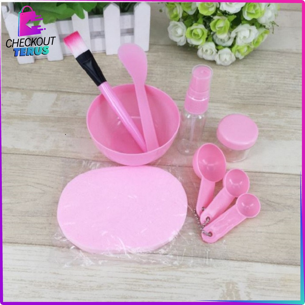 CT K61 Mangkok Masker Set 9 in 1 Kuas Alat Make Up dan Alat Masker Wajah Mangkuk Untuk Masker Perawatan Wajah Mask Tools Set