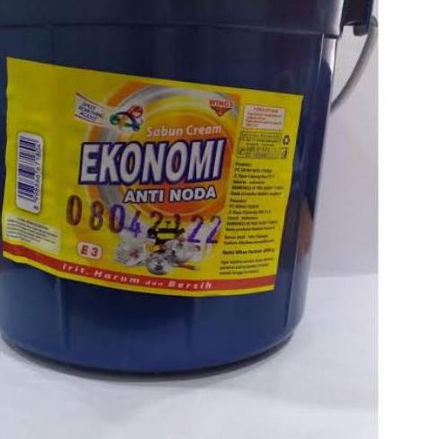 Sabun Colek Ekonomi Kemasan Ember 3kg / Sabun Cream Ekonomi Anti Noda Ember / Sabun Cuci Pakaian /