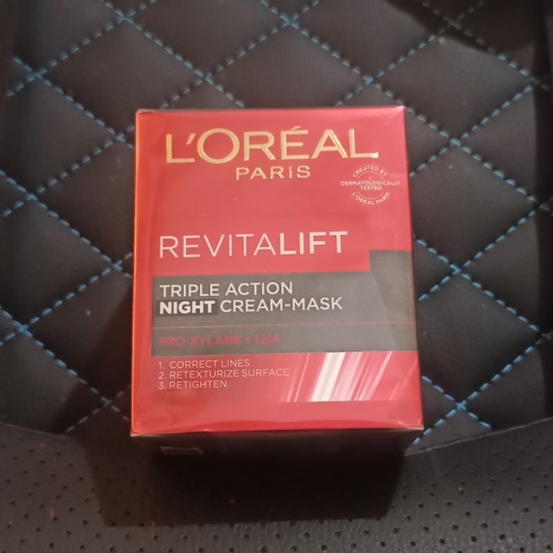 Loreal L'Oreal paris revitalift triple action night cream krim malam anti aging 50 ml