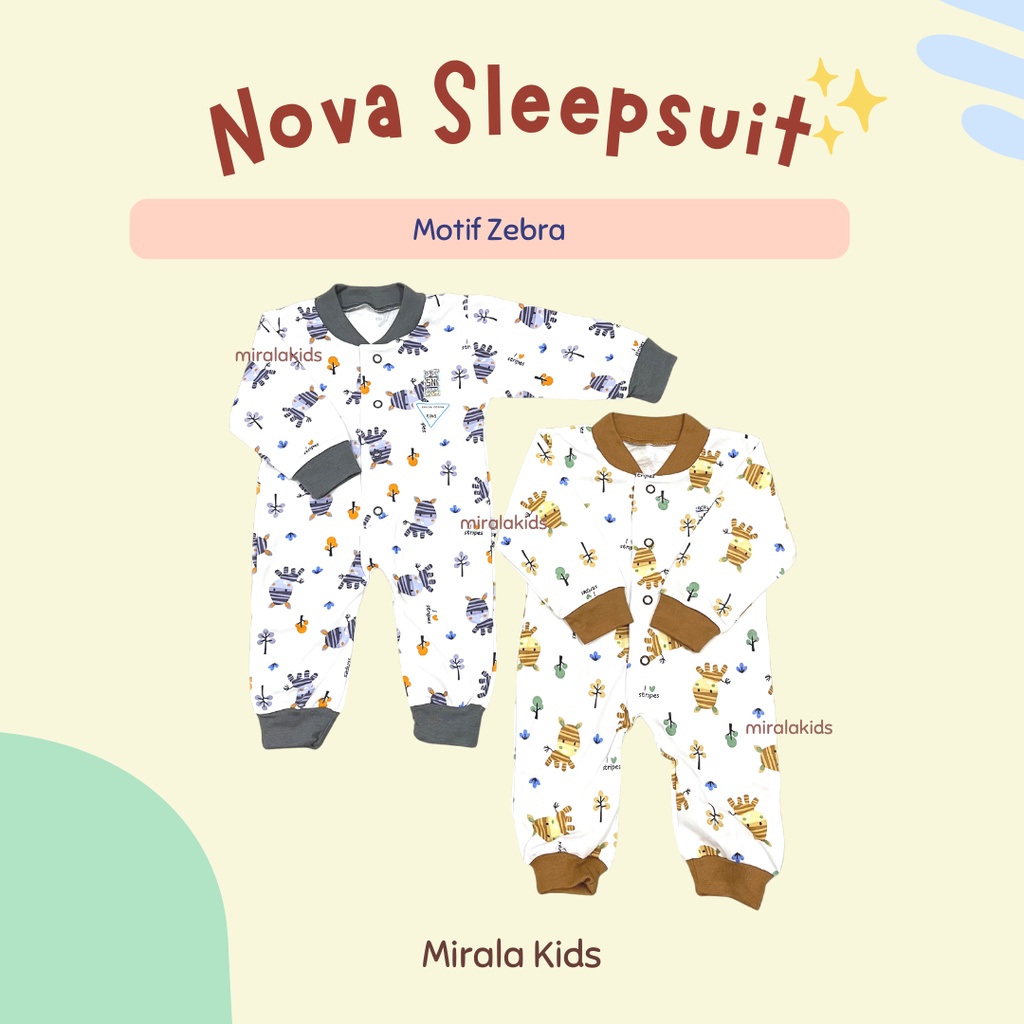 Nova Sleepsuit Jumpsuit Bayi - Nova Romper Panjang SNI