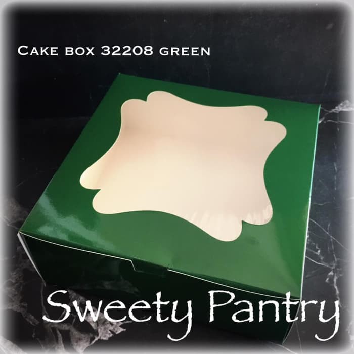 

Dus/Box Kue Lebaran / Packaging/kemasan cake Lebaran window Green 22t8