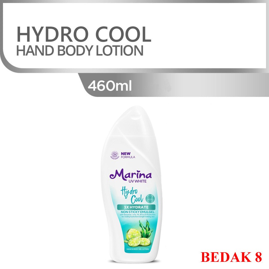 Marina Hand Body Lotion UV White 460 ml - Hydro Cool --&gt; Hydro Bright