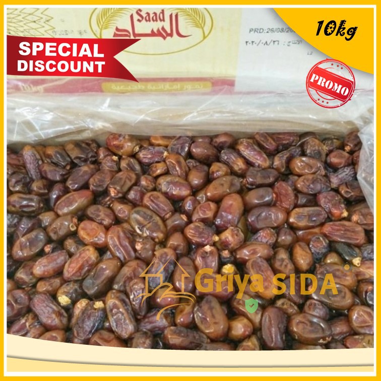 Kurma Al Saad Rabbe Naghal Red Sayer 10 kg Kartonan