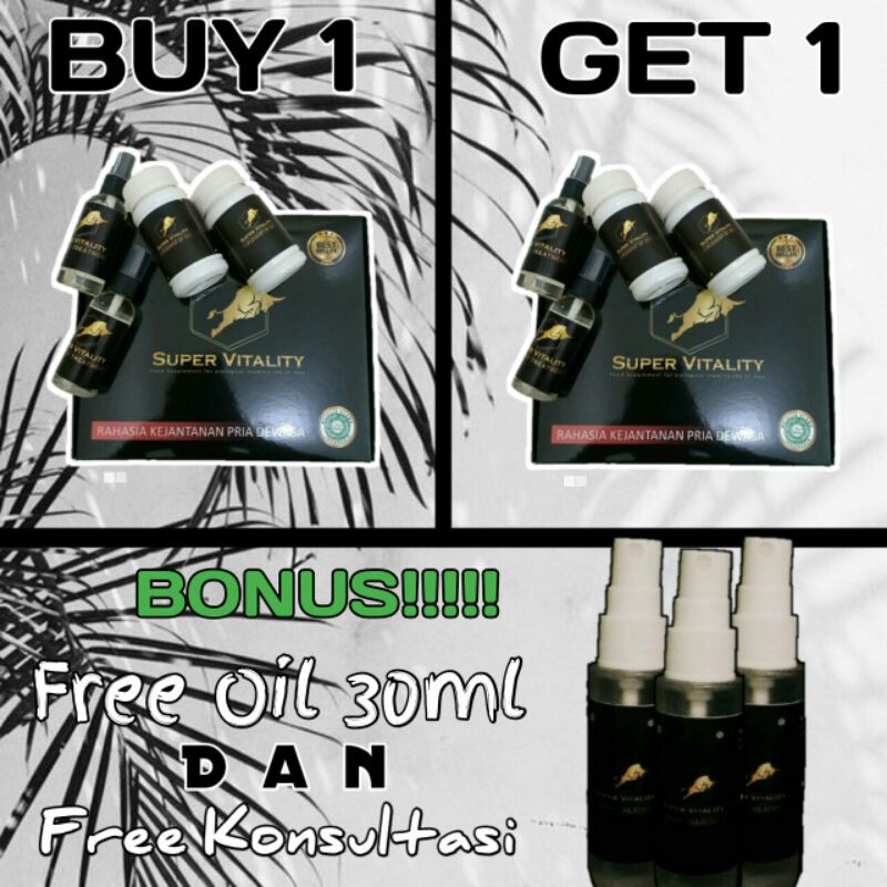 (Buy 1 Get 1) Super Vitality - Tahan Lama & Pembesar Mr.P